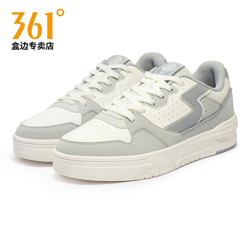 361板鞋男秋季新款低帮男士休闲鞋厚底软底舒适革面运动鞋子男鞋