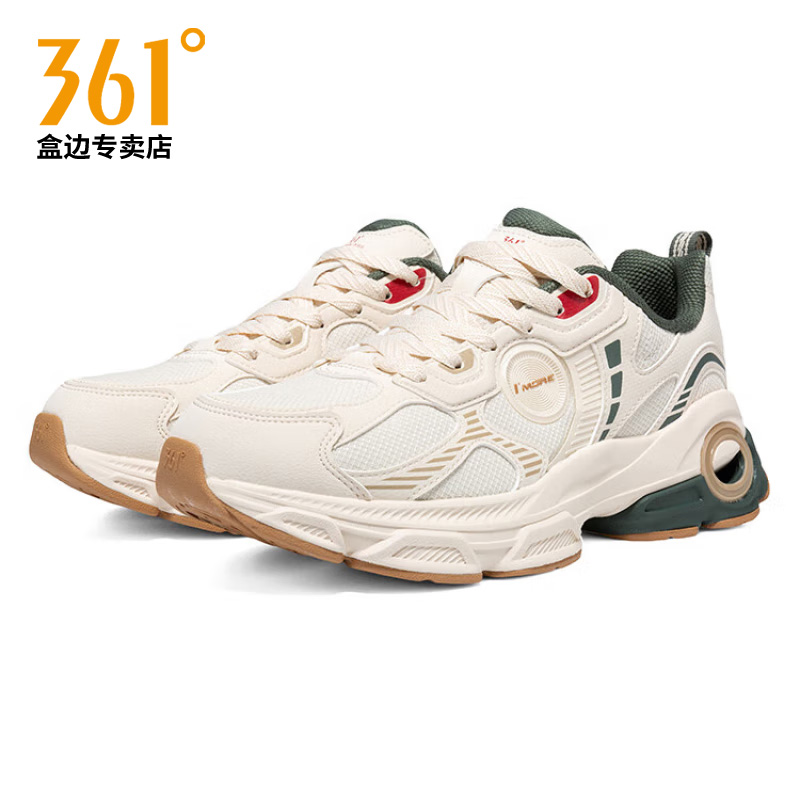361男鞋休闲鞋2025秋季新款网面复古老爹鞋厚底运动鞋小白鞋