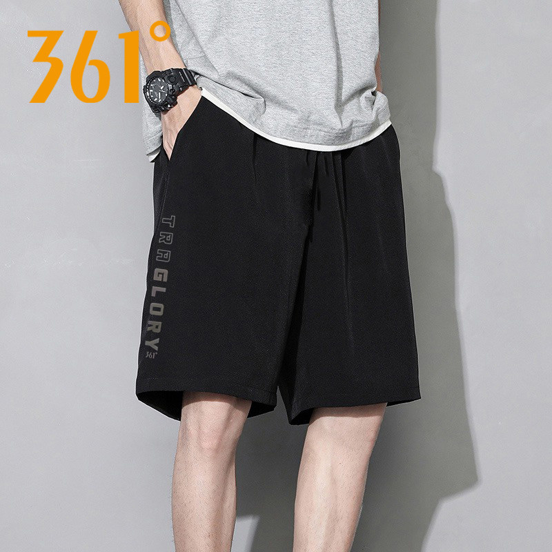 361夏季休闲短裤男宽松冰丝透气薄款速干五分裤青年运动短裤男