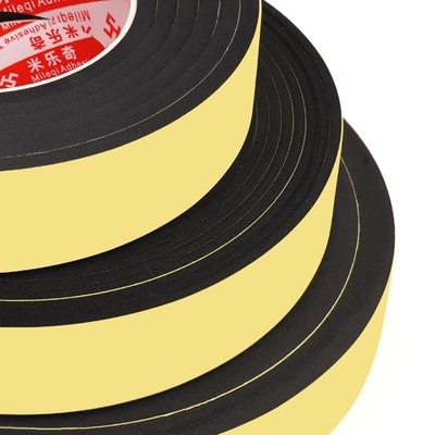 门窗缝隙隔音三元乙丙密封件海绵条黑色防滑防风减震胶垫自粘胶条