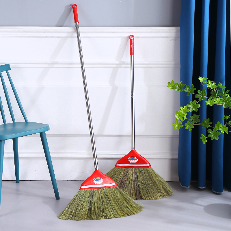 手工编织芒草扫把簸箕套装不沾头发扫帚老式家用扫把单个扫地笤帚