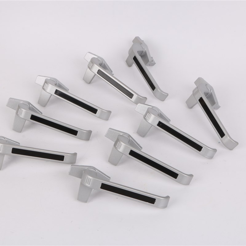 加厚老式铝合金窗户执手38把手锁扣外推门窗拉手七字型