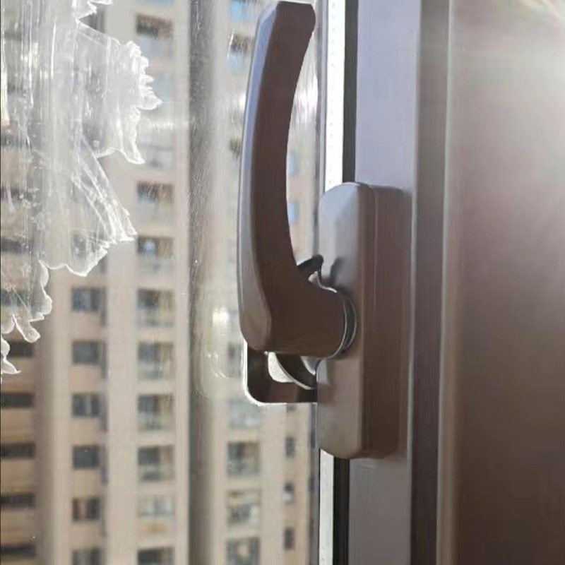 窗户锁扣铝合金门窗老式月牙锁阳台推拉平移门塑钢窗锁钩配件