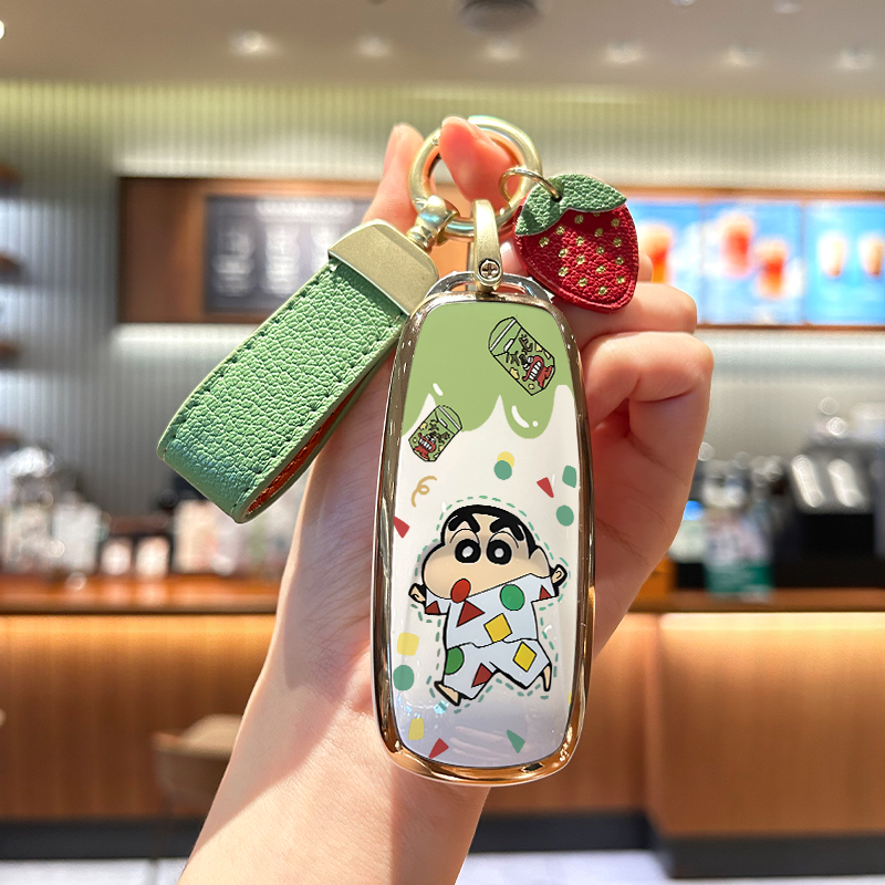 蜡笔小新钥匙套tpu可爱好看卡通