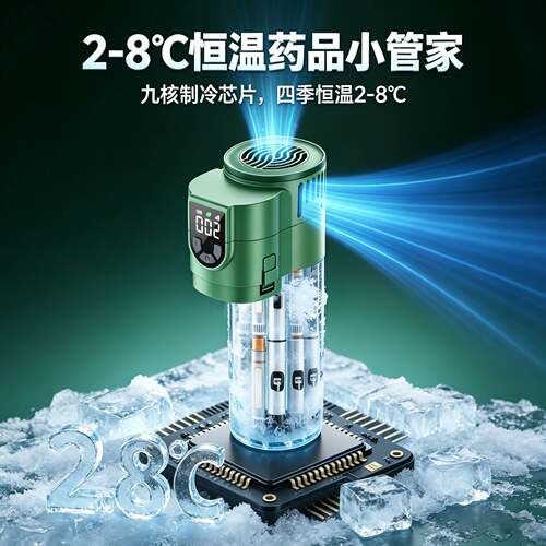 眼药水冷藏杯便携充电外出小冰箱
