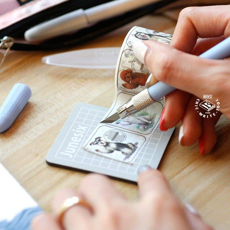 本子事多 胶带切割橡皮章雕刻刀 笔刀 小清新美术手帐刀片DIY工具