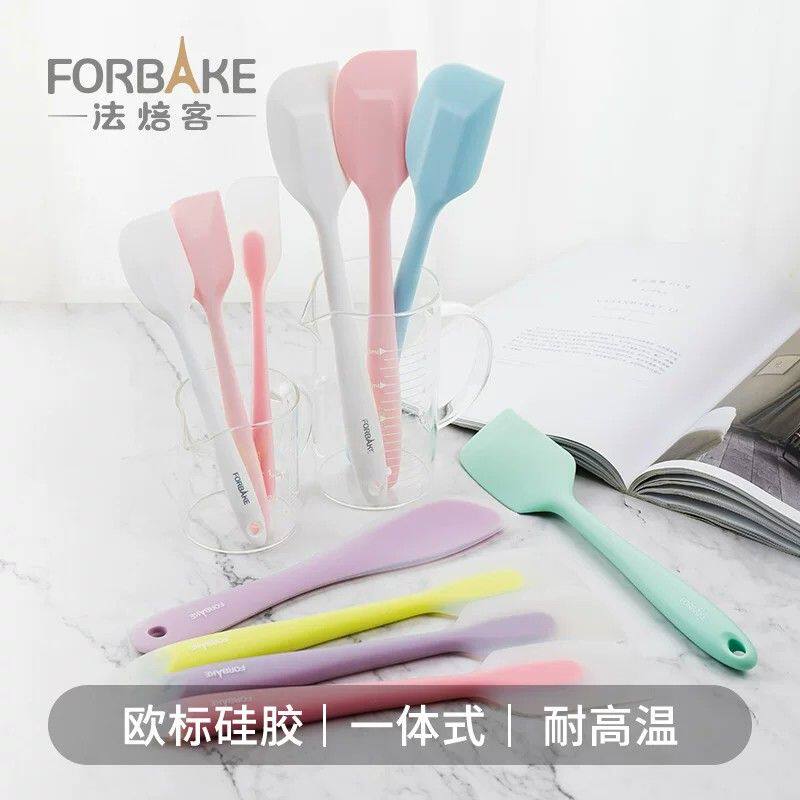 法焙客烘焙工具一体式硅胶刮刀做蛋糕奶油抹刀铲刀搅拌刮板耐高温