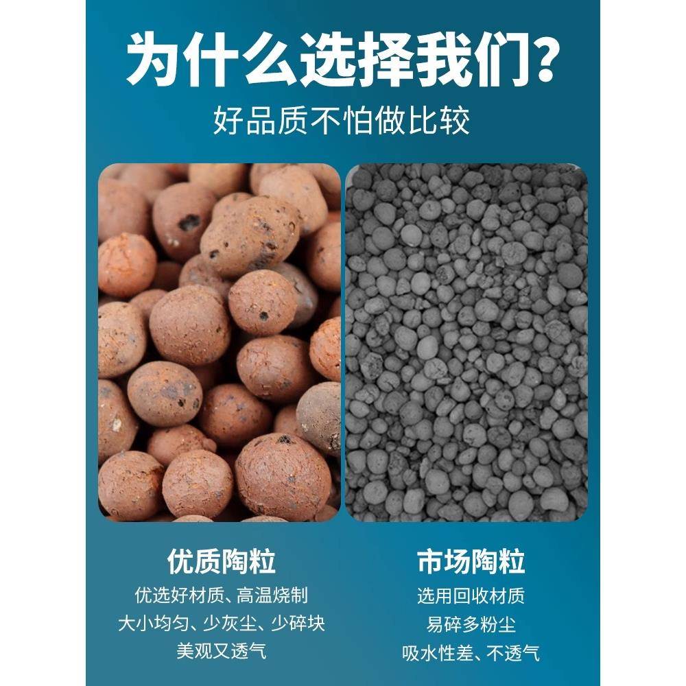 陶粒垫底养花专用陶粒防烂根透气陶土颗粒大陶粒大号养花陶粒回填