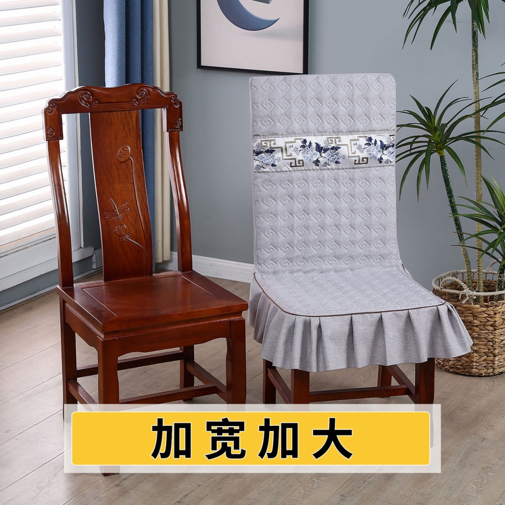 中式亚麻椅套罩万能加大加宽