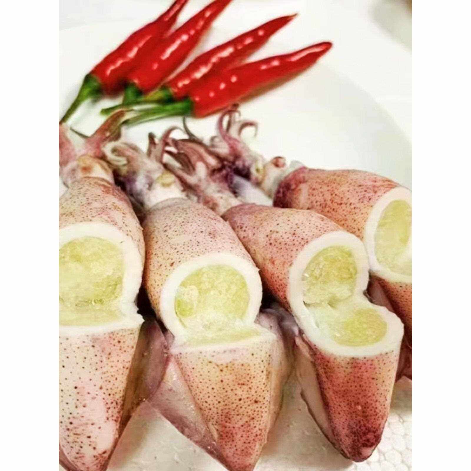 新鲜熟冻东海野生小笔管带籽鱿鱼鲜活海兔子舟山墨鱼仔乌贼八爪鱼