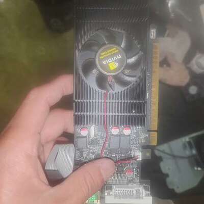 英伟达gtx1050Ti DDR52G显卡进系统鲁大师测