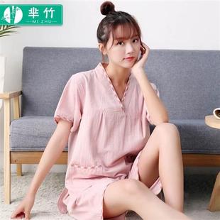 大码 汗蒸服女纯棉水洗棉新款 男款 情侣桑拿服浴衣家居睡衣 套装