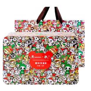 香港锦华礼趣味宝盒765g什锦西饼蛋卷曲奇圣诞生日礼物饼干铁盒装