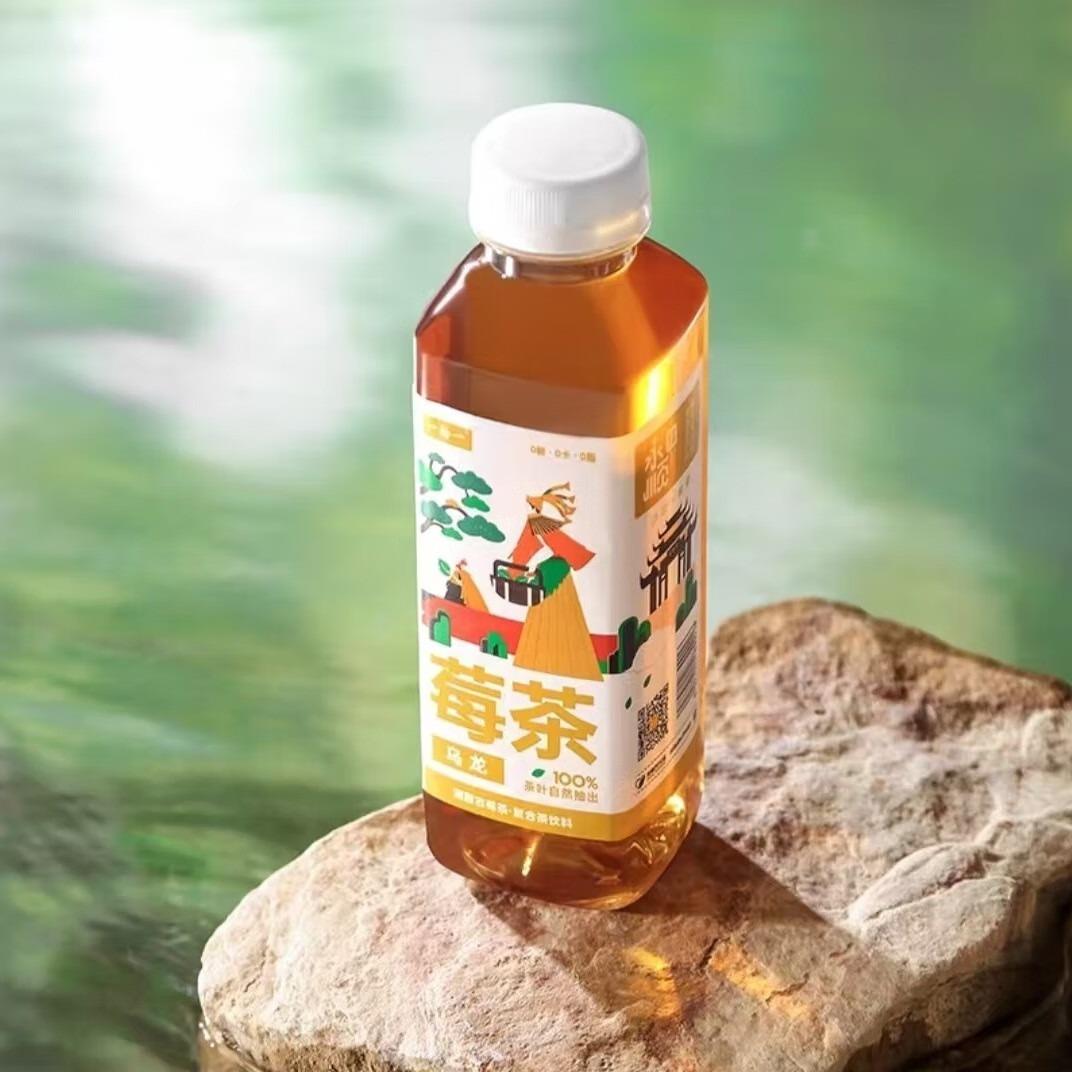 莓茶乌龙复合茶饮料500ml*6瓶0添加回甘醇厚
