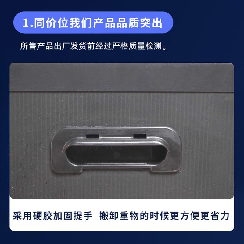 大号黑色骨 架 箱防静电psPZO周转箱耐磨中板黑色空中空板骨架箱