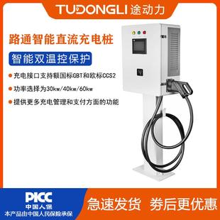 能源电动汽充车直流充电桩标欧标国标30KW40国KW商新用停车场快直