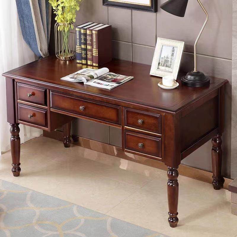 式简现代实木约书桌组合学生台式美乡椅村电脑881#实木桌写字台,住宅家具,电脑桌,淘宝优惠券,粉丝福利购,淘宝优惠卷