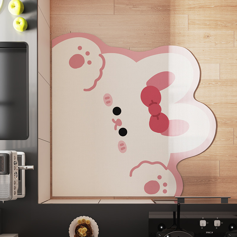 可爱卡通异形厨房地垫硅藻泥吸水吸油防滑踩脚垫家用门口耐脏地毯,个性定制/设计服务/DIY,地毯/地垫定制,淘宝优惠券,粉丝福利购,淘宝优惠卷