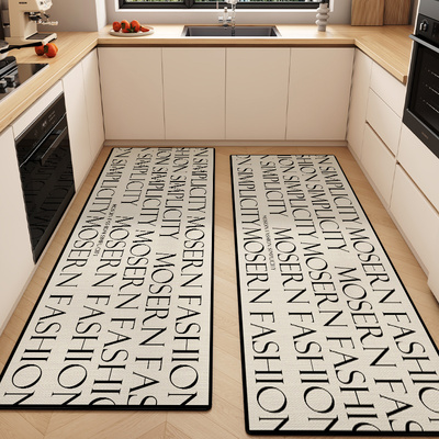 厨房专用地垫硅藻泥吸水吸油耐脏脚垫子家用可擦免洗长条防滑地毯