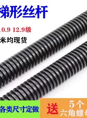 TR32*3T32x6TR36*3TR36x6牙距高强度加长梯形扣丝杆/T型扣丝杠