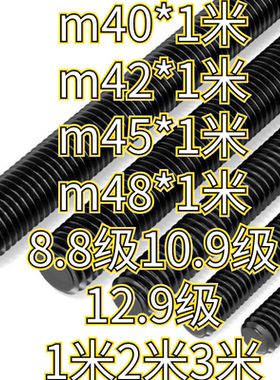 m40*1.5*2*4m42*1.5*2*3m45*3m48*2*3加长加粗丝杆全螺纹螺杆丝杠