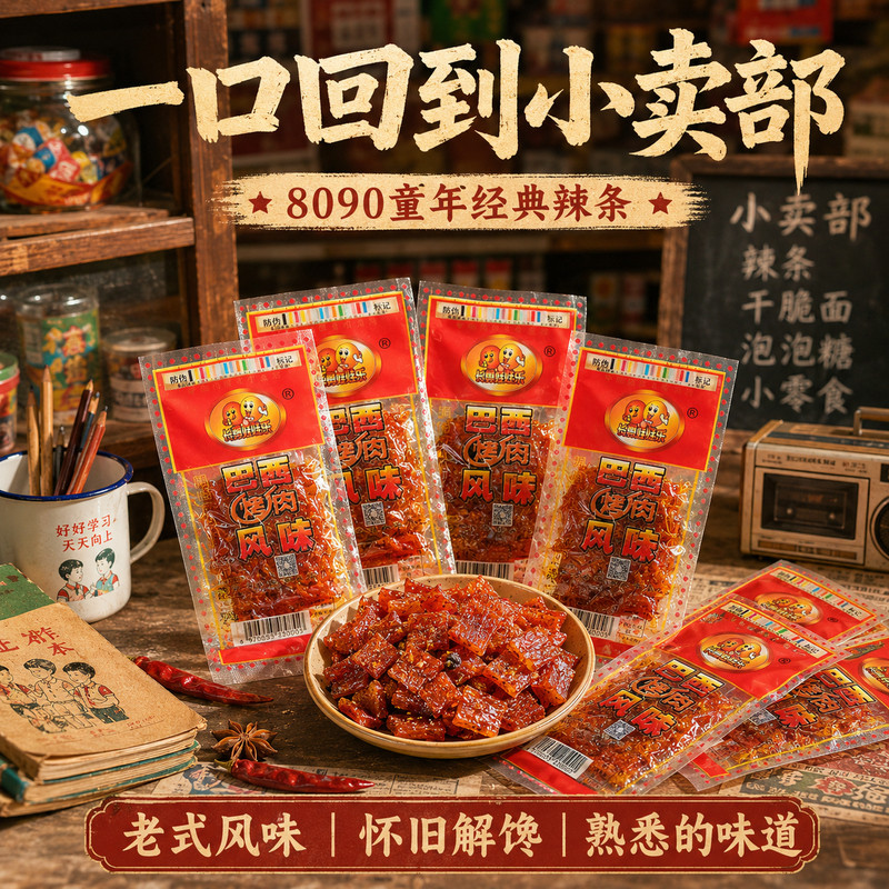 巴西烤肉辣条童年麻辣片
