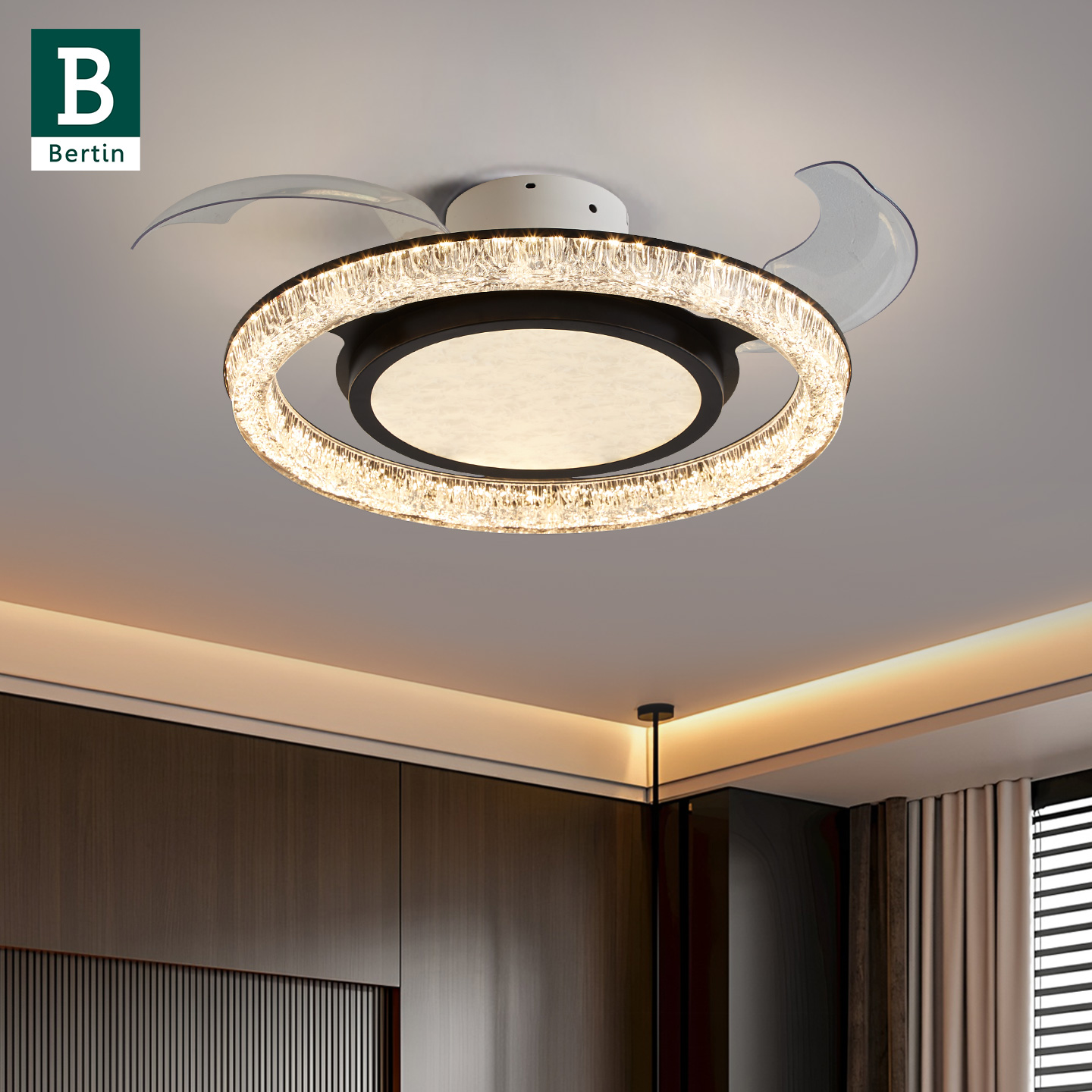 柏丁现代轻奢隐形风扇灯