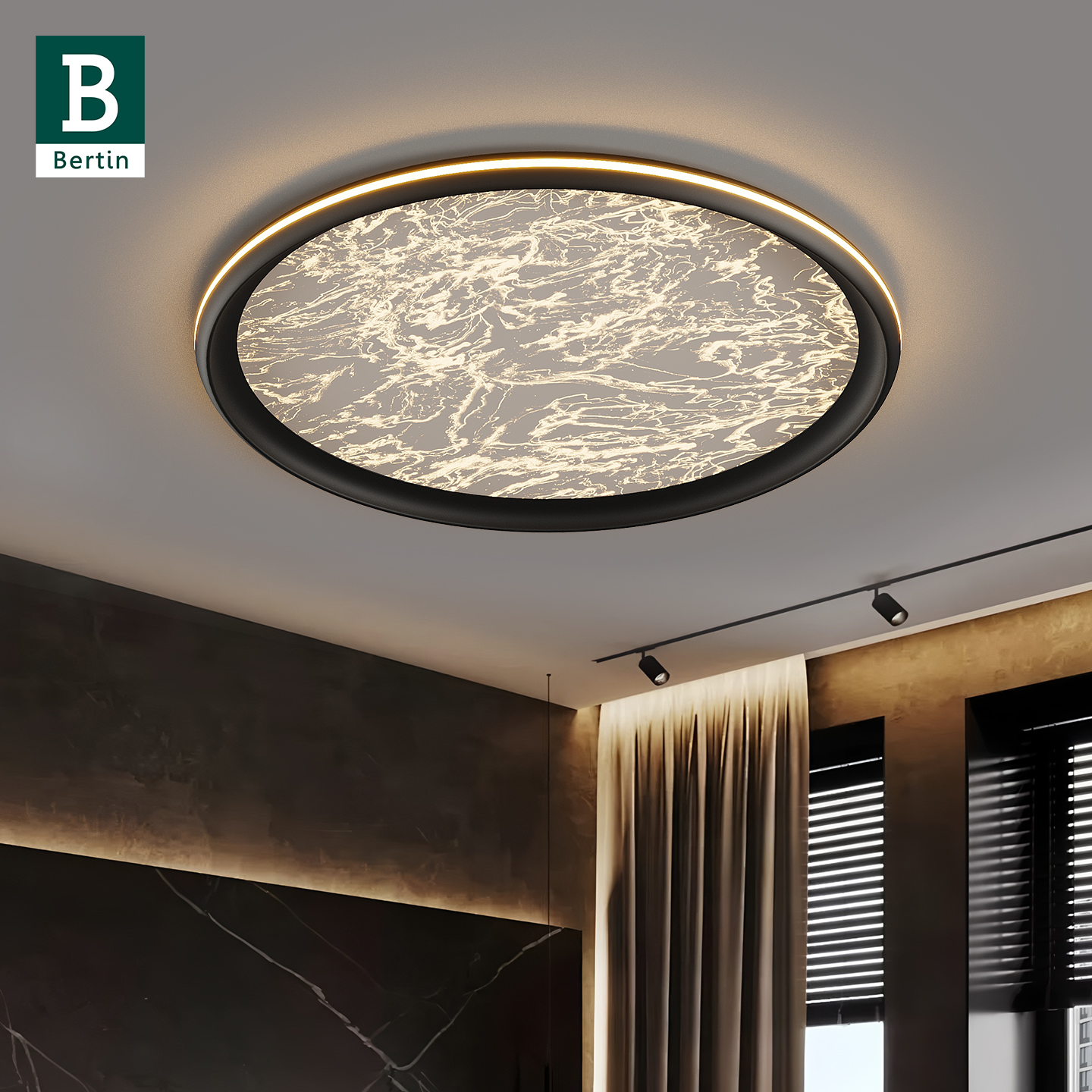 柏丁现代轻奢卧室吸顶灯