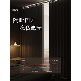 隐形折叠房间隔断帘分间卧室屏风客厅窗帘门帘遮挡帘子落地简约风