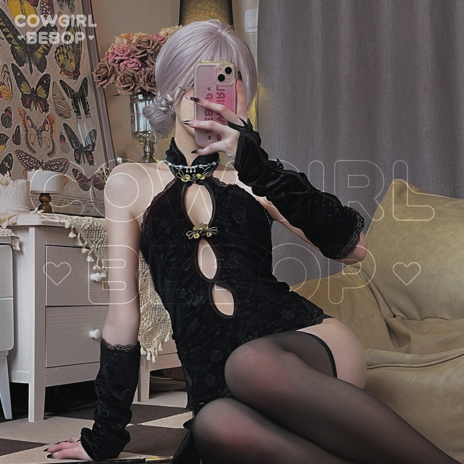 [帷幔之后]cosplay服高叉旗袍斩男中华娘衣套装