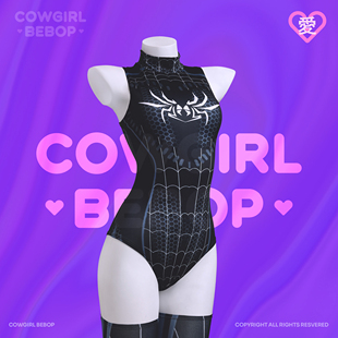 COWGIRL BEBOP[黑寡妇]连体紧身性感cos蜘蛛侠镂空二次元辣妹套装