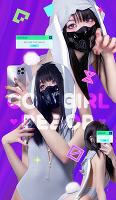 兔COWGIRLBEBOP辣妹高叉连体衣