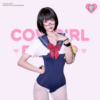 COWGIRL BEBOP[风机委员]性感漆皮cos万圣节二次元绑带辣妹战袍