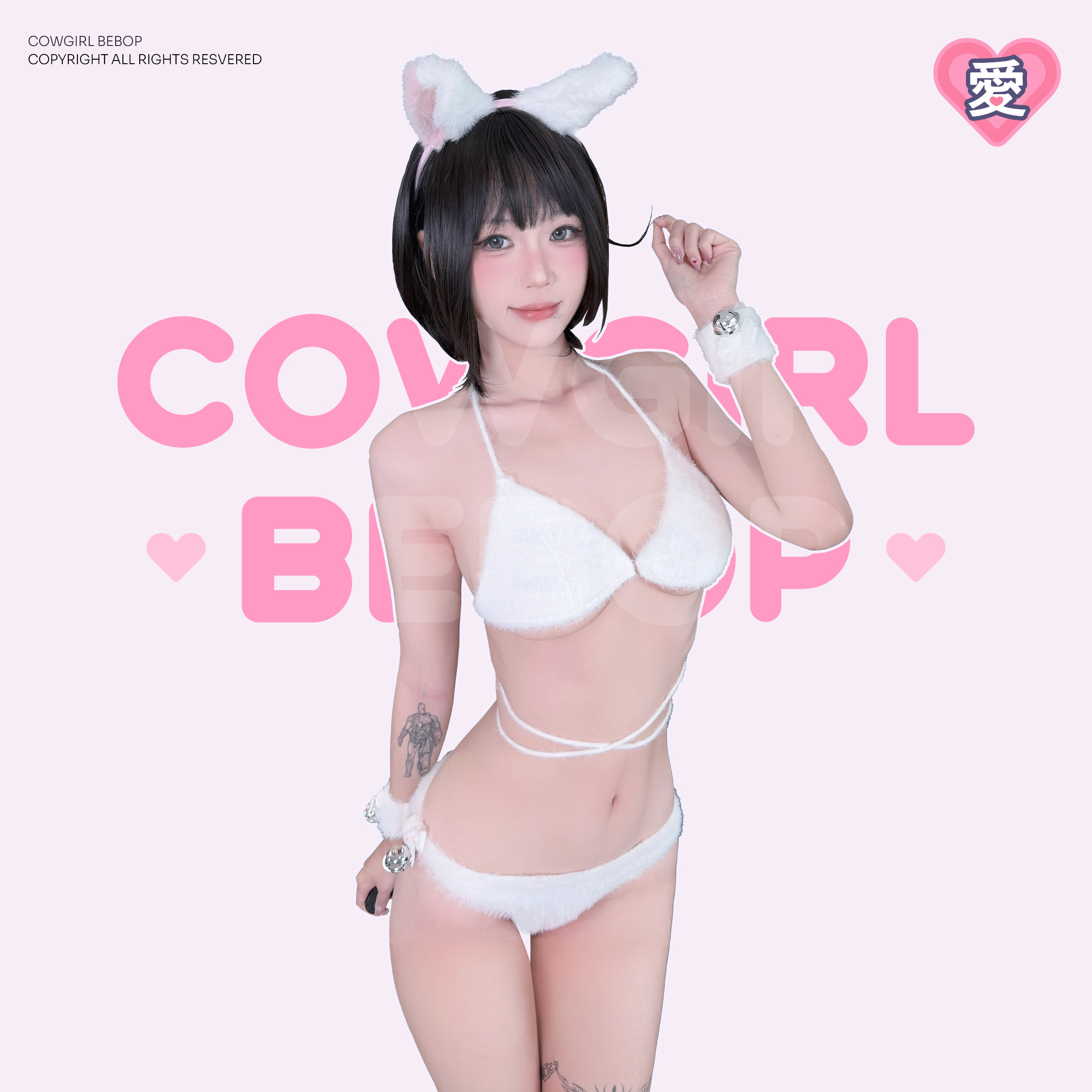 COWGIRL BEBOP[奶糖猫]性感漆皮cos万圣节二次元绑带辣妹战袍