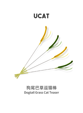 ucat逗猫棒仿真狗尾巴草超长杆耐咬手持互动自嗨解闷神器 | 势菇