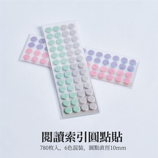 精选月和圆点贴 l 珠光阅读索引圆点贴珠光圆点贴索引贴彩色手账