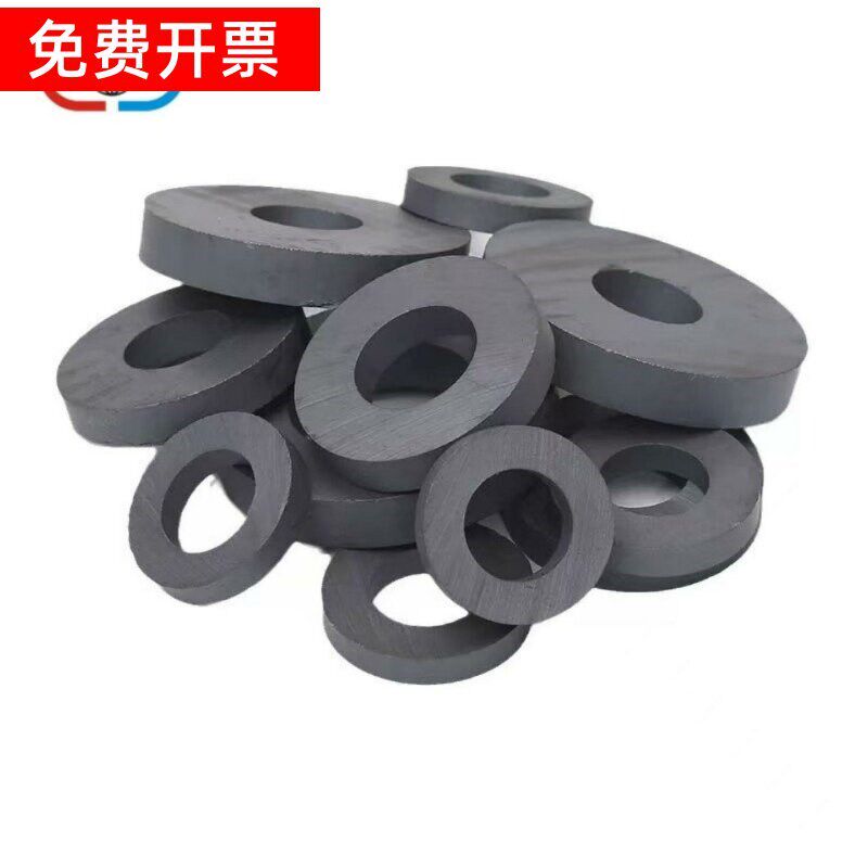 磁铁直销 铁氧体圆环耐高温大号黑色磁石长方形吸铁石普磁