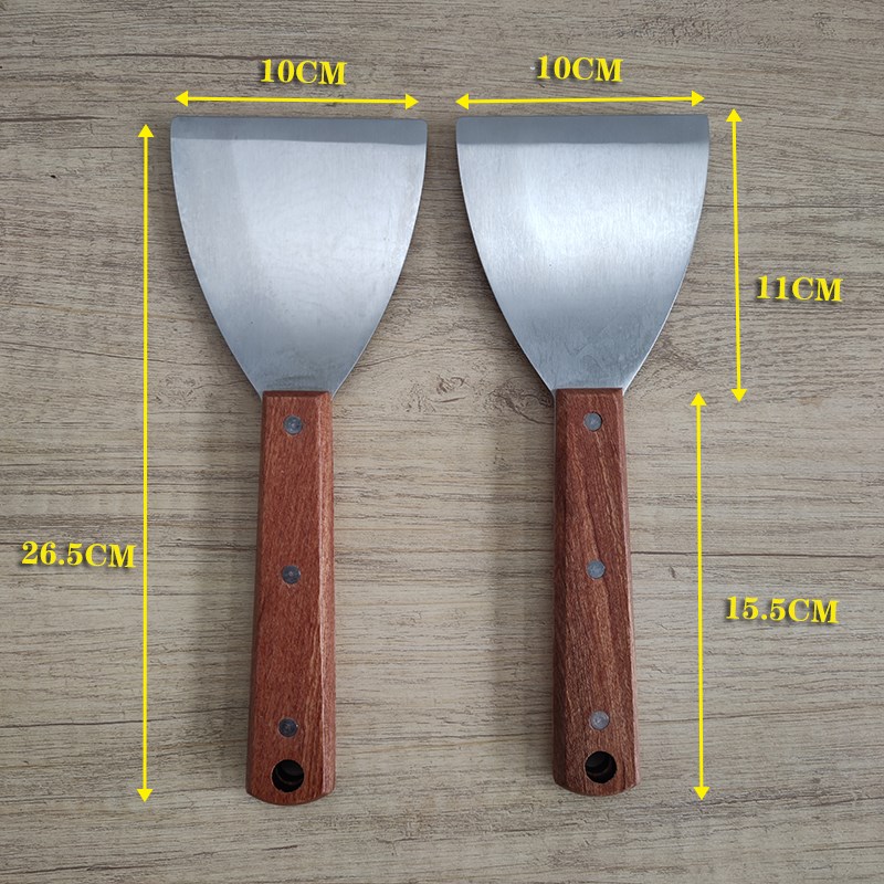 加长柄煎铲炒饭铲酸奶专用铲小吃工具铲超长手柄加厚烘焙铲