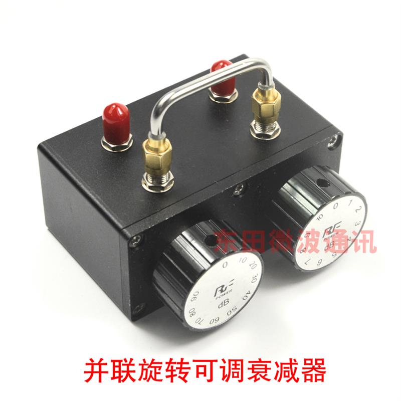 SMA型KK双母头70dB连接器1dB步进并联手动旋钮可调衰减器3G6G频率