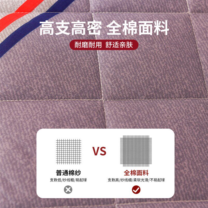 精选上下铺床垫宿舍学生单人90x190cm住校寝室垫子棉花褥子海绵薄