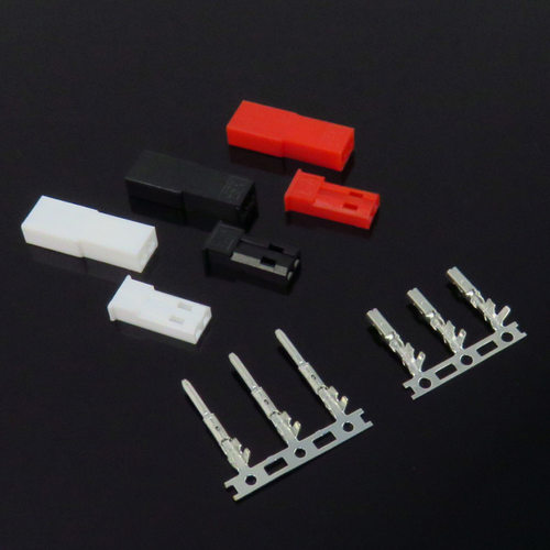 SYP胶壳端子 接插件 红色白色 公壳JST母壳2.5mm 连接器SYP-2P-2Y