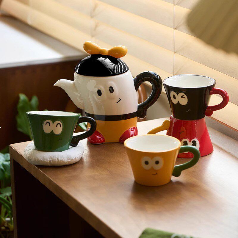 肆月茶具套装家用茶壶水壶杯子可爱新婚生日乔迁新居礼物实用礼盒