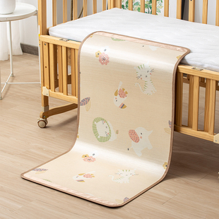 婴儿凉席竹席夏季 婴儿床宝宝冰丝幼儿园午睡专用透气儿童席可定做
