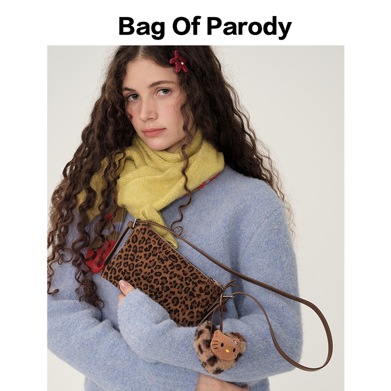 小众高级感豹纹包单肩斜挎包