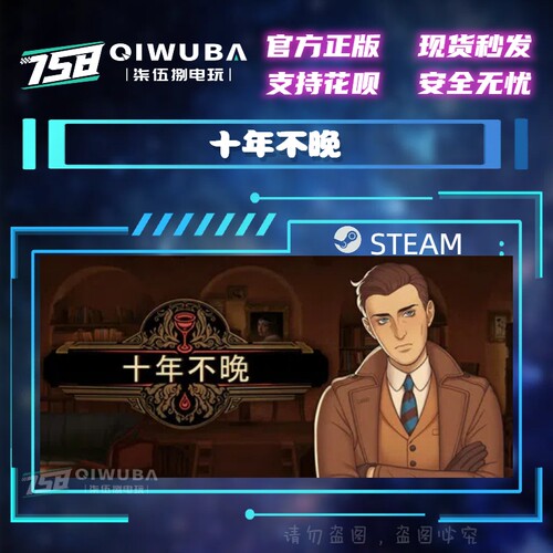PC中文steam正版国区游戏 十年不晚 国区激活码CDK CDKEY