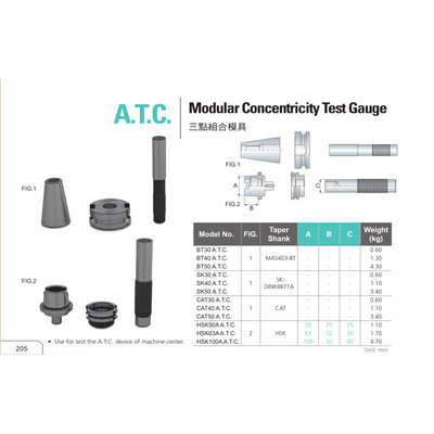 台湾安威BT40校刀器刀库对刀器组合模具ATC三点模具组合校刀把