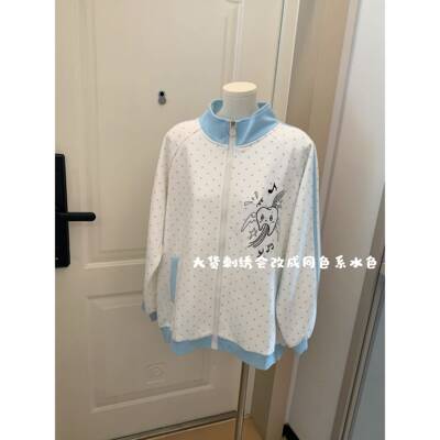 邱邱星自制BCS长百搭宅萌星立领刺绣百搭日常袖秋季外套