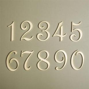 牌墙壁装 创意简约北欧黄铜数字号码 酒店房间门牌 宿物 饰挂牌个性