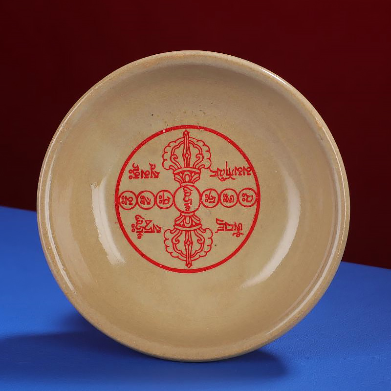 陶瓷烟供盘塔香烟供食子六道金刚杵家用供佛室内烟供用品烟供盘