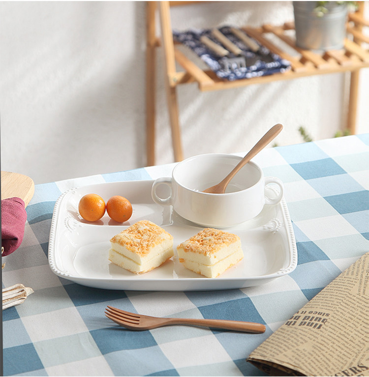 Creative ceramic home dim sum Western dish